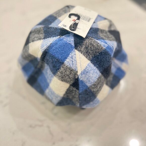 NWT I.N.C International Concepts Women’s Leopard Print Wool Blend Beret blue - Picture 6 of 6